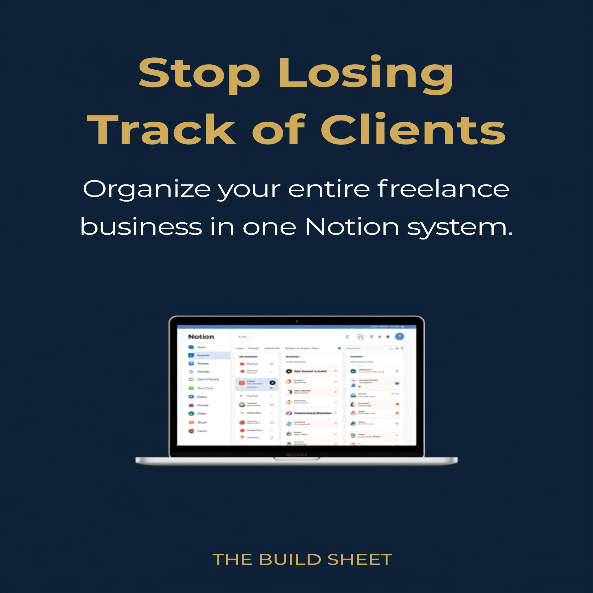 Command Center Notion Template — Stop Losing Track of Clients, organize your freelance business