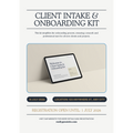 Client Intake & Onboarding Kit by The Build Sheet