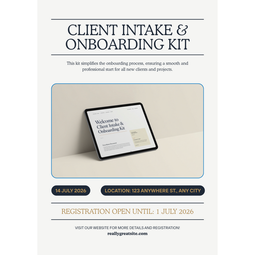 Client Intake & Onboarding Kit by The Build Sheet