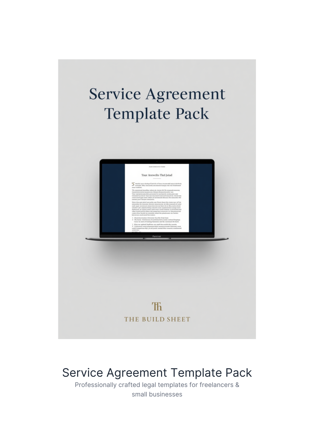 Service Agreement Template Pack by The Build Sheet