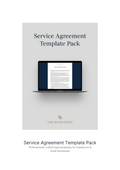 Service Agreement Template Pack by The Build Sheet