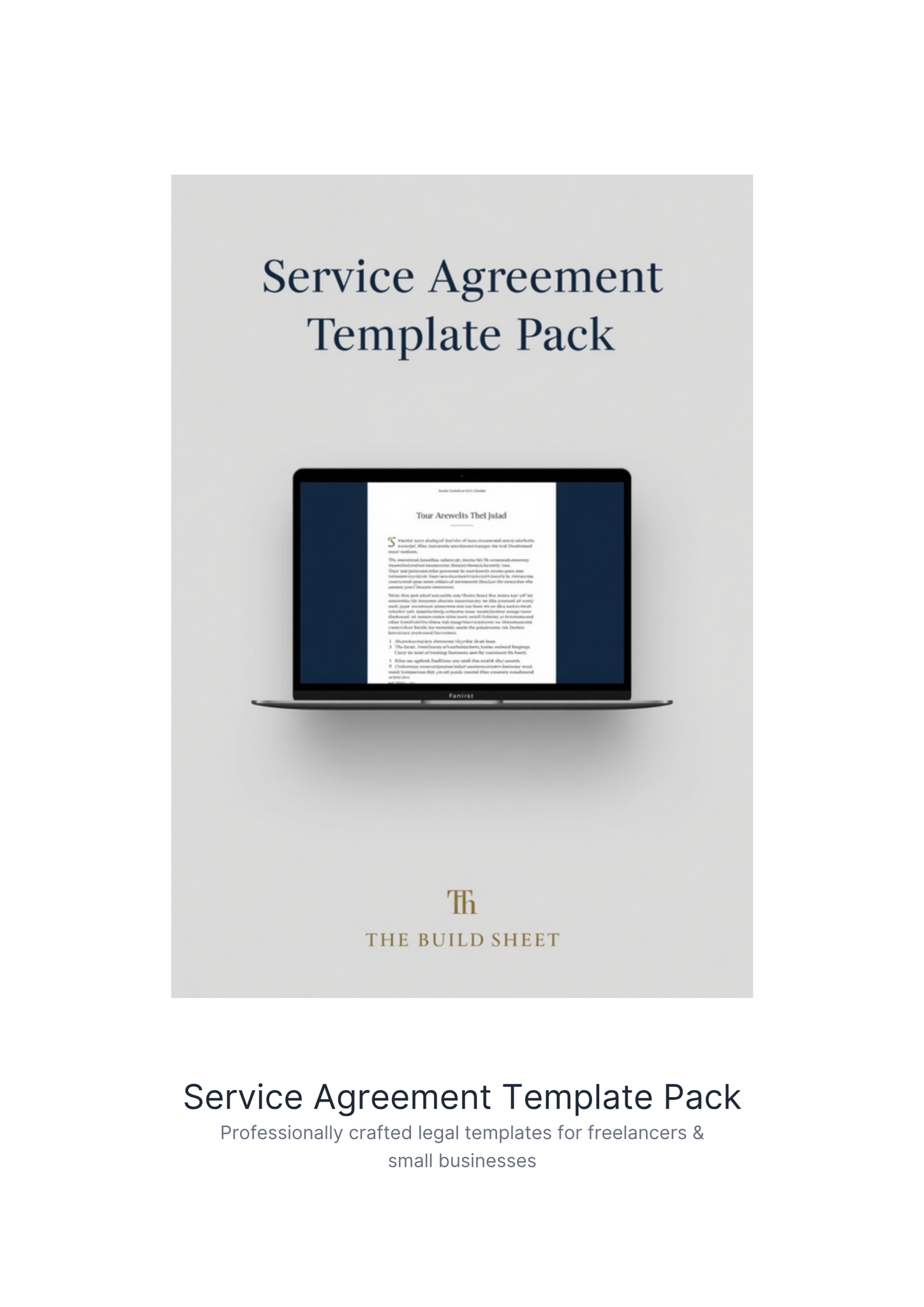 Service Agreement Template Pack by The Build Sheet