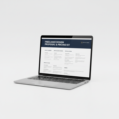 Freelance Design Proposal & Pricing Kit by The Build Sheet